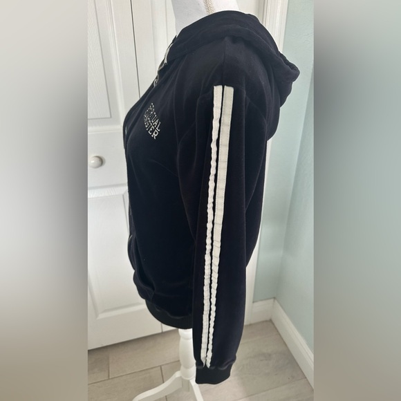 Authentic Spiritual Gangster Black Velour hoodie - Picture 3 of 13